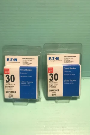 (Lot Of 2) Cutler Hammer Chf130 30 Amp Single Pole Circuit Breaker New Fan Favorite