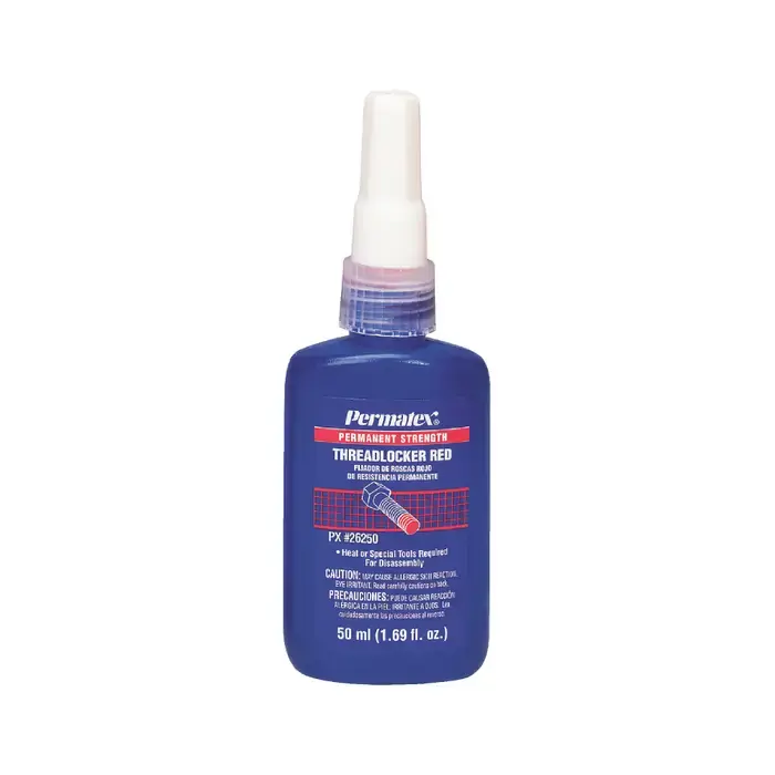 PERMATEX 26250 High Anaerobic Thread Locker - Strength Red, 50 ml. Size New Arrival