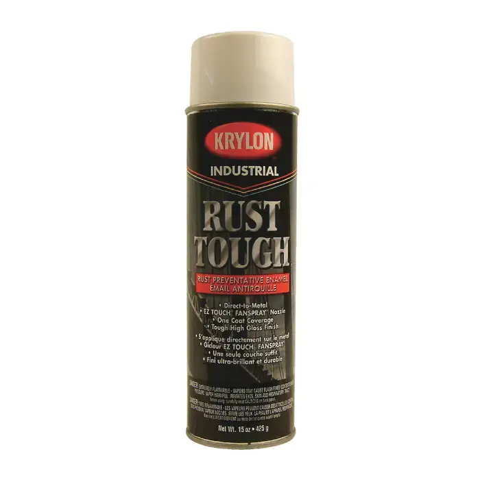 KRYLON 00929 15 oz. Size Paint for Rust Tough Rust Preventative Enamel - Gloss White Color, High Gloss Next Day Delivery