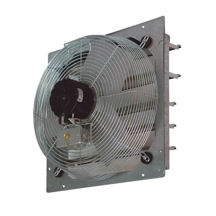 TPI CE 14-DS 14" Blade Size, Shutter Mount Air Circulator, 1,250/1,400/1,520 CFM, 1/8 Horsepower Latest
