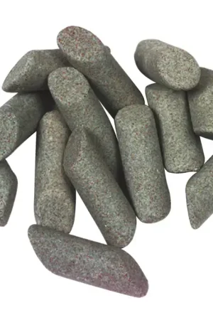 Free Returns RAYTECH Aluminum Oxide Abrasive Material, [Wet Dry Operation] Wet Dry Operation, Angle Cut Media Shape Vibratory Media