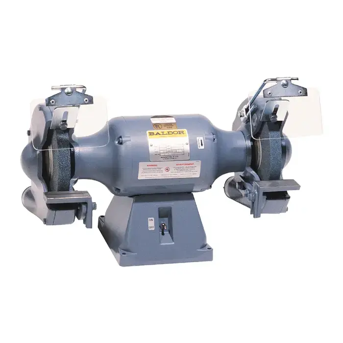 Place Order BALDOR-RELIANCE 8123W 8" Wheel Diameter, 3/4 HP, 208-230/460V, 3 PH Bench Grinder
