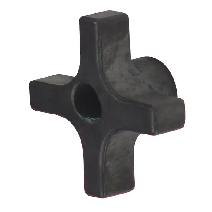 TTC QK-14 1/4"-20 Thread Size, 1-1/8" Head Dia., 4 Points, Quick Acting Style, Hand Knob Steel Lobed & Scalloped Knob Professional Grade