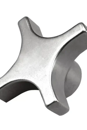 While Supplies Last TTC ALH-14T 5/8"-11 Thread Size, 3" Head Dia., 4 Points, Tapped Style, Clamping Knob Aluminum Lobed & Scalloped Knob