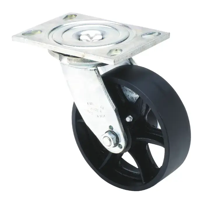 Seasonal Sale FAULTLESS H1418-6 x 2-1/2 6" Wheel Diameter, 2-1/2" Wheel Width, 600 lbs. Load Rating Non Marring Rubber Caster/Wheel