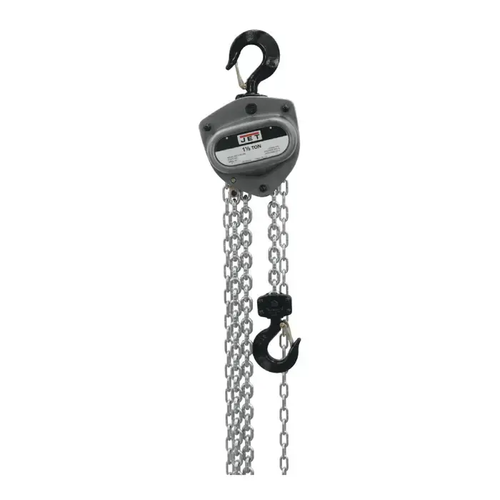 JET 201120 1-1/2 Tons Load Capacity, 20‘ Maximum Lift Distance, Manual Lift Speed Hoist Direct From Factory