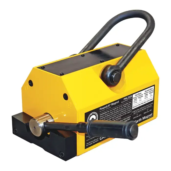 Grab Now MAG-MATE PNL2500 3" Thick Lifting Capacity, 2500 lbs. Holding Value Flat Items, Lift Magnet Type Magnetic Lifting Tool