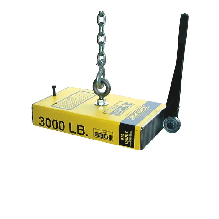 Time-Limited MAG-MATE CL3000 3" Thick Lifting Capacity, 3000 lbs. Holding Value Flat Items, Lift Magnet Type Magnetic Lifting Tool