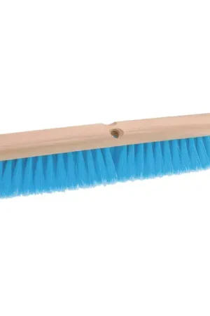Budget OSBORN 81294 18" Broom Width, Brown Styrene Bristle Material, Threaded Wood Handle Connection Floor/Barn/Street Broom