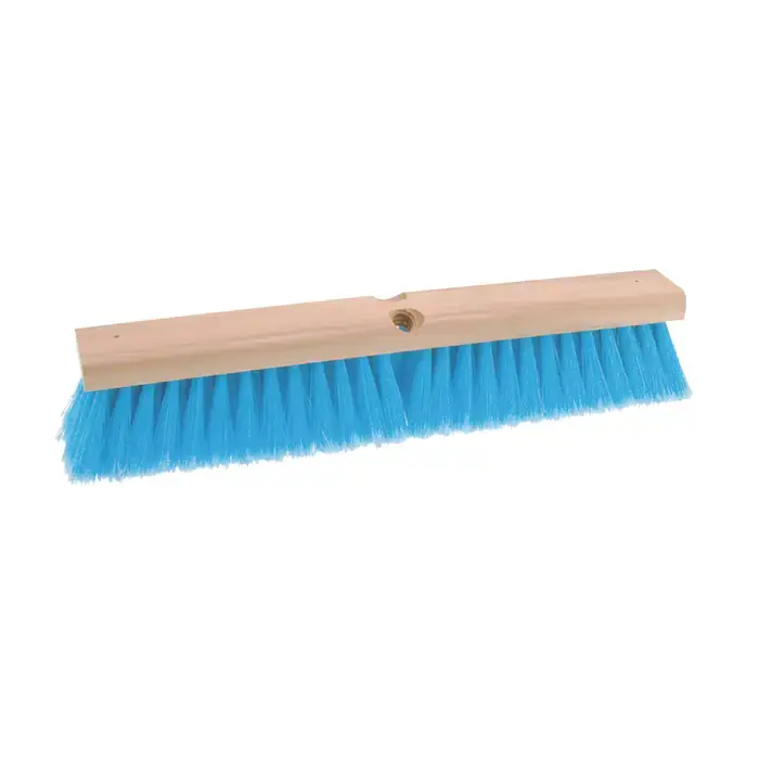 Budget OSBORN 81294 18" Broom Width, Brown Styrene Bristle Material, Threaded Wood Handle Connection Floor/Barn/Street Broom