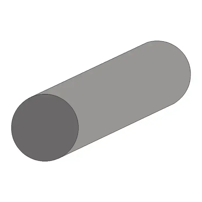 TTC 73-016-870 5/8" Diameter, 72" Length Round Aluminum Stock Top Rated