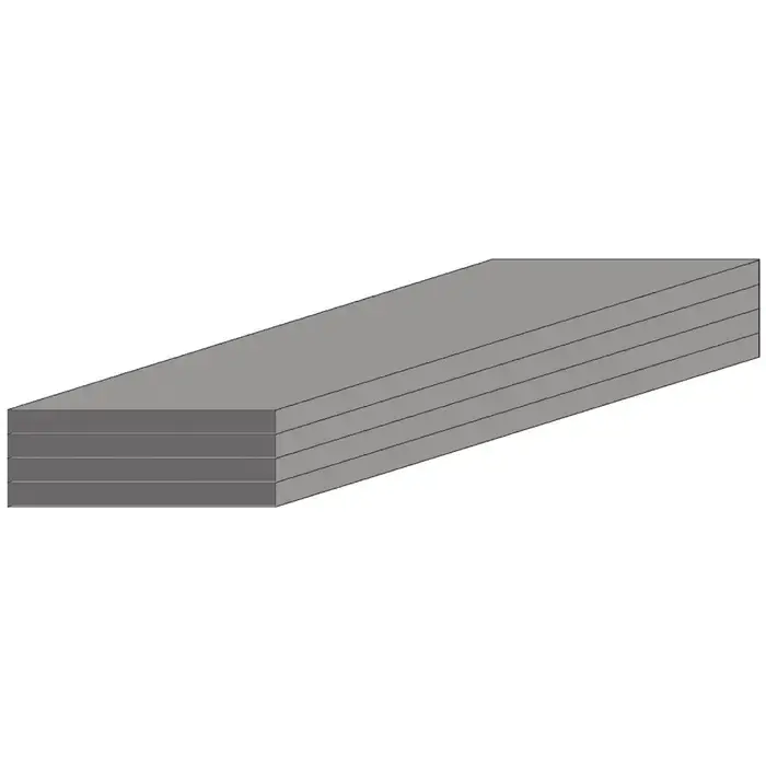 TTC 73-017-813 1-1/2" Thickness, 24" Length, 24" Width Flat Aluminum Stock Professional Grade