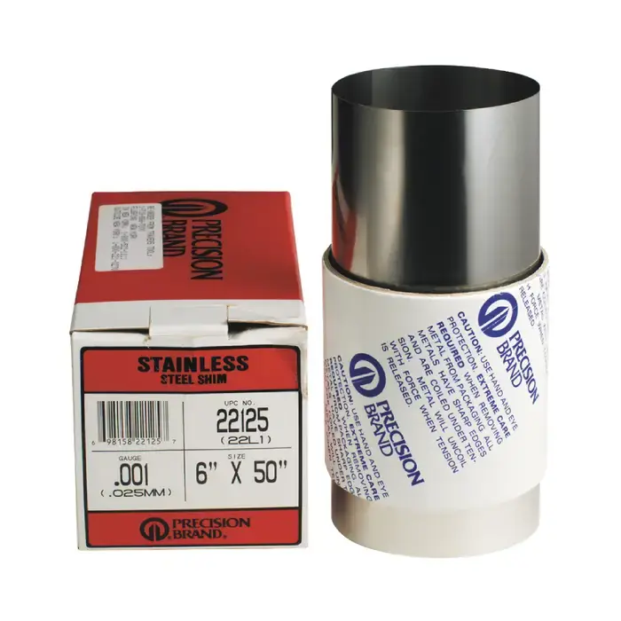 PRECISION BRAND MMSS20 .20mm Thick, 150mm Width, 300 Stainless Steel Metal Shim Stock Limited Offer