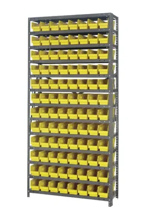 QUANTUM STORAGE SYSTEMS 1275-101 Shelf Bin Shelving System Type, Yellow Color, Steel/Plastic Material Storage Bin New Release