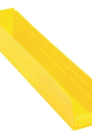 Weekend Sale QUANTUM STORAGE SYSTEMS QSB105YL Economy Shelf Bins Type, Yellow Color, Plastic Material Storage Bin