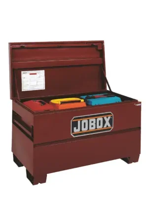 Clearance JOBOX 217-1-652990 Steel Vault Chest Type, 0 No. of Drawers, 17" Chest Length Tool Chest