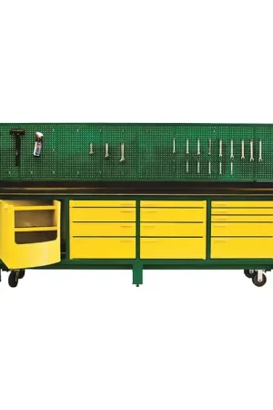 BADASS WORKBENCH 4BAYKL-WC 12‘ Workbench With Drawers Type, 16 No. of Drawers, 32" Chest Length Mobile Workstation Low Price