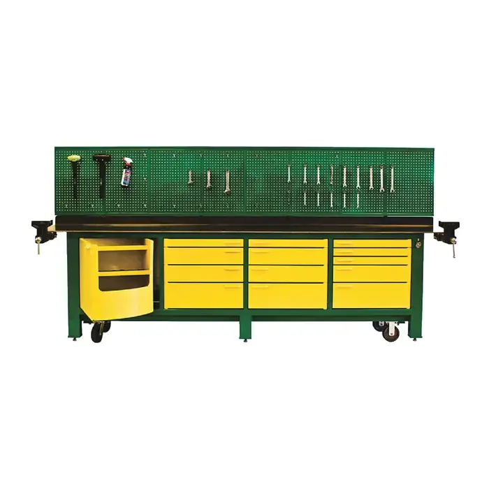 BADASS WORKBENCH 4BAYKL-WC 12‘ Workbench With Drawers Type, 16 No. of Drawers, 32" Chest Length Mobile Workstation Low Price