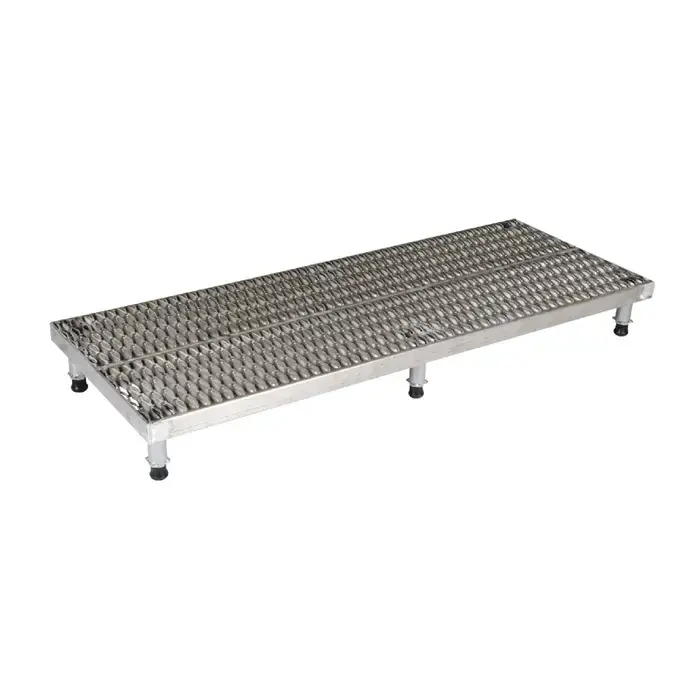 VESTIL AHW-H-2496-SS Adjustable Work Mate Stand Type, 23-1/2" Width, 96" Depth Stationary Work Bench / Table Price Drop
