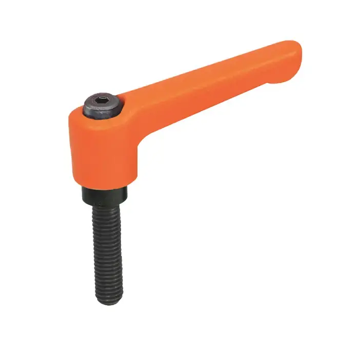 Top Pick J.W. WINCO 10N50F35O M10x1.50 Thread Size, 78mm Handle Length, Steel Insert, Nylon Plastic, Threaded Stud Adjustable Lever