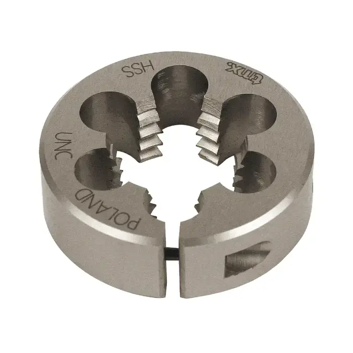Sale TMX 12mm-1.25mm 1-1/2" OD, Right Hand M2 High Speed Steel Rc 63-64 Round Adjustable Die