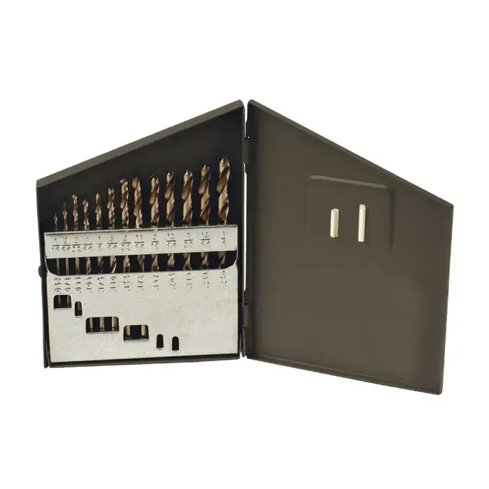 Time-Limited RUSHMORE USA 100002 1/16" to 1/4" by 64ths 118° Bright High Speed Steel Jobbers Length Drill Set