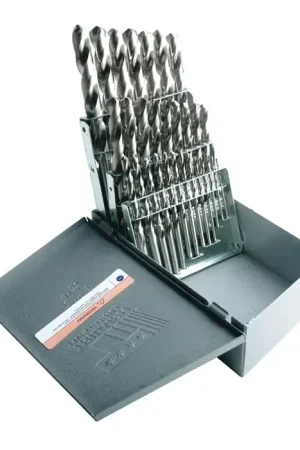 Hassle-Free Returns DRILLCO SAD21 1/16" to 3/8" by 64ths 118° Bright High Speed Steel Jobbers Length Drill Set