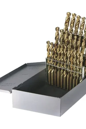 DRILLCO 500A26 A to Z 135° Bronze Cobalt Jobbers Length Drill Set Weekend Sale