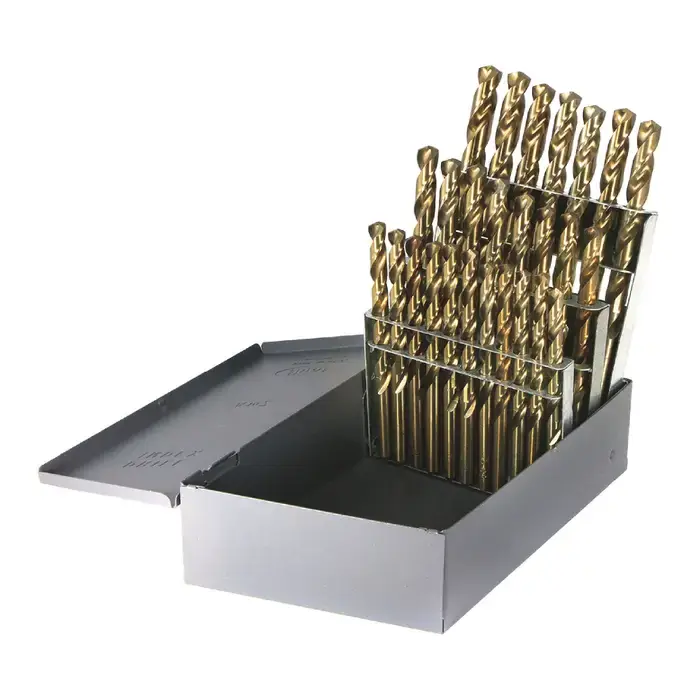 DRILLCO 500A26 A to Z 135° Bronze Cobalt Jobbers Length Drill Set Weekend Sale