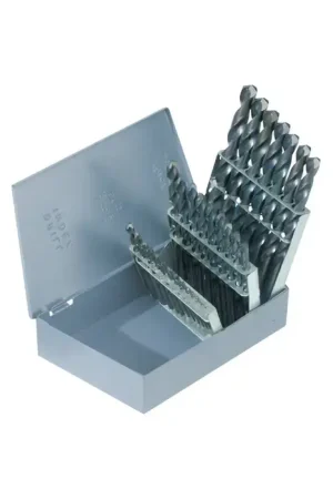Affordable TTC PRODUCTION A37-HD 1/16" to 1/2" by 64ths 135° Black Oxide High Speed Steel Jobbers Length Drill Set