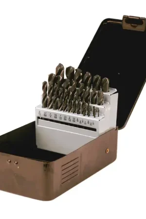 Authentic TTC PRODUCTION A63-CO A to Z Size, 135°, Cobalt Screw Machine Length Stub Drills Set
