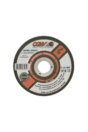 CGW ABRASIVES 35642 7" Diameter Aluminum Oxide Bonded Deburring Cut-Off Wheel - 7/8" Hole Size, 1/4" Wheel Thickness, Type 27 Budget