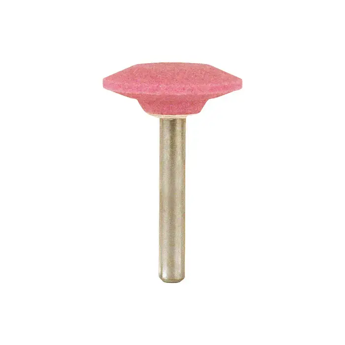 TTC 53-500-037 A Point Shape 1/4" Shank Aluminum Oxide Vitrified Mounted Stone Wheel - A Point Shape Luxury