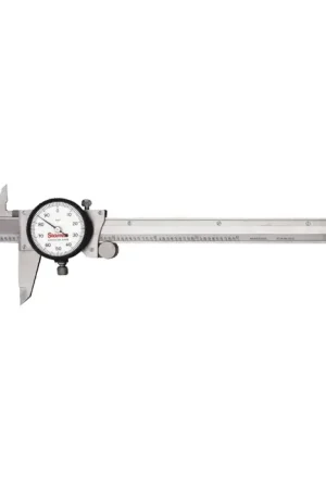 Certified STARRETT 120A-6 Dial Caliper, 0 - 6" Range, White Face