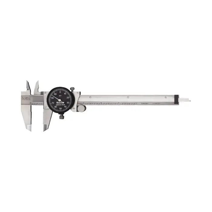 STARRETT B120A-6 Dial Caliper, 0 - 6" Range, Black Face Special Discount