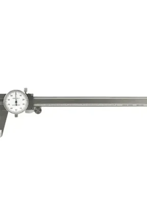 TTC TDC-8 Dial Caliper, 0 - 8" Range, White Face Final Sale