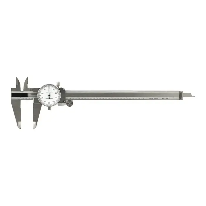 TTC TDC-8 Dial Caliper, 0 - 8" Range, White Face Final Sale