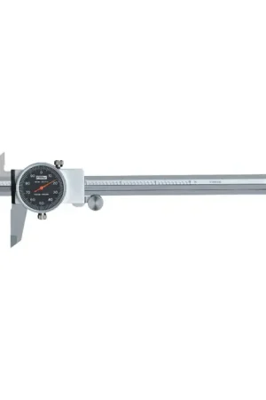 FOWLER 52-008-707-0 Dial Caliper, 0 - 6" Range, Black Face Fan Favorite