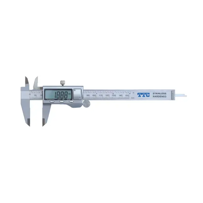 Best Price TTC MCC1215 Electronic Digital Caliper, 0 - 6" (0 - 150mm) Range, .0005" (.01mm) Resolution