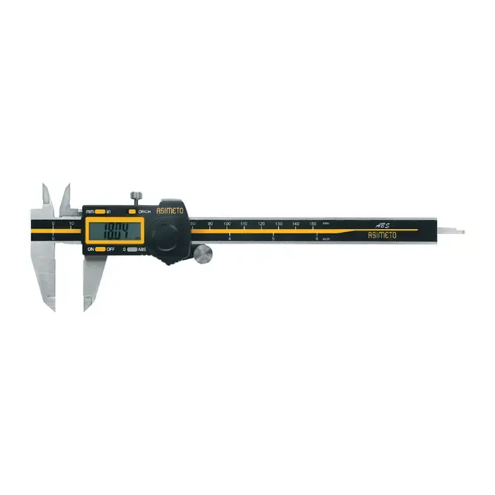 ASIMETO 307-56-3 Electronic Digital Caliper, 0 - 6" (0 - 150mm) Range, .0005" (.01mm) Resolution Price Cut