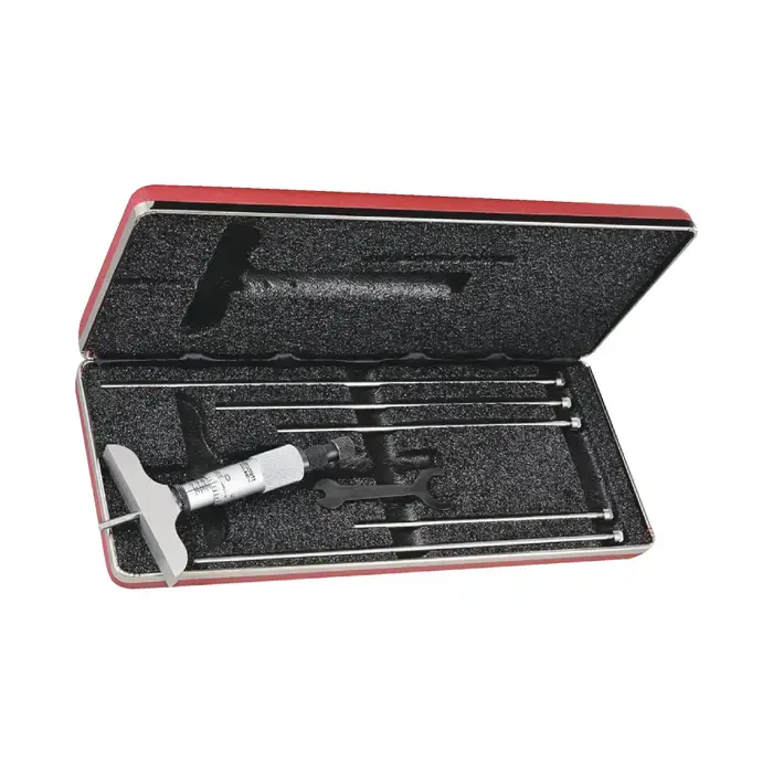 Buy Today STARRETT 440Z-6RL 0 - 6" Range, 2.5" Base Length, 6 Rods Mechanical Depth Gage Micrometer