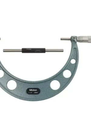 Authentic MITUTOYO 103-222 7 - 8" Range, .0001" Graduation Flat End Spindle Outside Micrometer