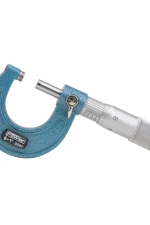 FOWLER 52-240-001 0 - 1" (0 - 25mm) Range, .0001" Graduation Flat End Spindle Outside Micrometer Certified