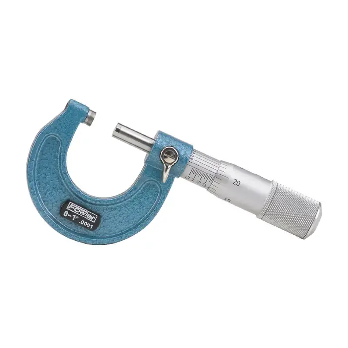 FOWLER 52-240-001 0 - 1" (0 - 25mm) Range, .0001" Graduation Flat End Spindle Outside Micrometer Certified