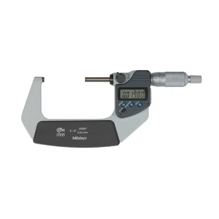 MITUTOYO 293-332-32 2 - 3" (50 - 75mm) Range, .0001" Graduation Flat End Spindle Outside Micrometer Direct From Factory
