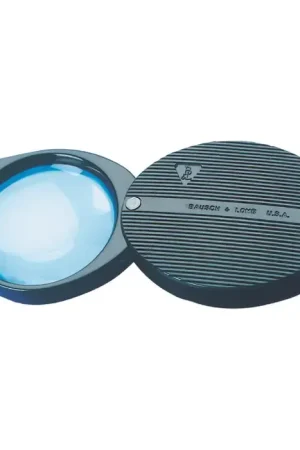 Price Cut BAUSCH & LOMB 812354 Folding Pocket Magnifier Type, 4X Magnification, 2.5" (63mm) Focal Distance Magnifier