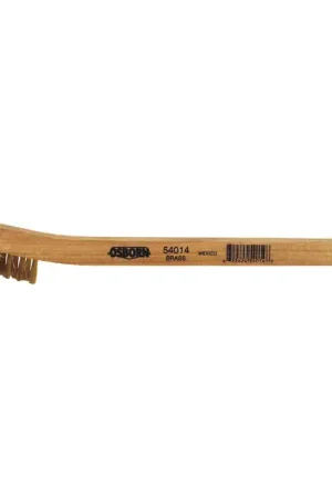 OSBORN 54014 3 Row Width Wire Scratch Brush - Brass Wire, 7-3/4" Overall Length Best Seller
