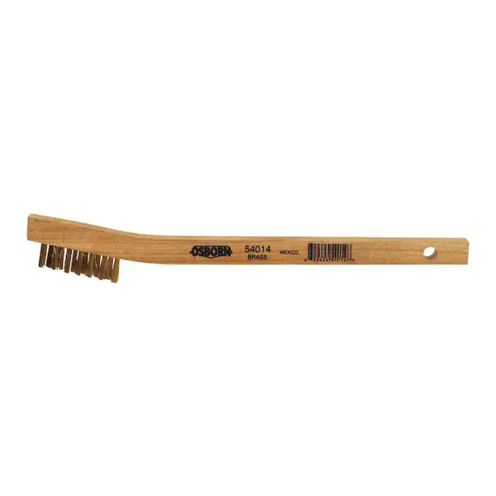 OSBORN 54014 3 Row Width Wire Scratch Brush - Brass Wire, 7-3/4" Overall Length Best Seller