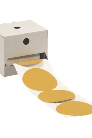 GLOBAL ABRASIVES Aluminum Oxide 5" Diameter 320 Grit Abrasive Disc Premium