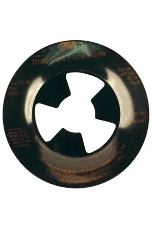 3M 51144805150 7" Diameter Face Plate Abrasive Disc Accessory - For Use With Deburring, Finishing, Grinding, Polishing, Surface Preparation In Demand